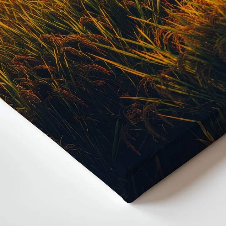 Obraz na płótnie canvas Złote kłosy zboża realistyczny