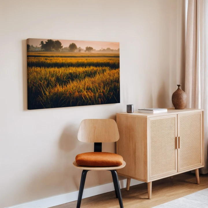Obraz na płótnie canvas Złote kłosy zboża realistyczny