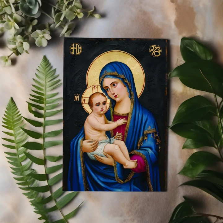 Obraz na płótnie canvas Madonna z Dzieciątkiem klasyczny