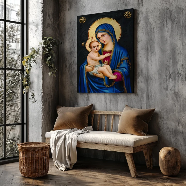 Obraz na płótnie canvas Madonna z Dzieciątkiem klasyczny