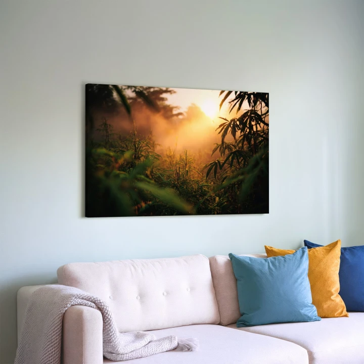 Obraz na płótnie canvas Złote światło poranka realistyczny