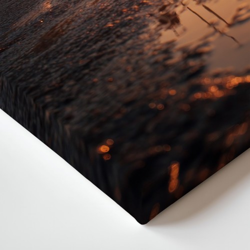 Obraz na płótnie canvas Ulica o zachodzie realistyczny