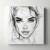 Obraz na płótnie canvas Portret kobiety line-art