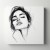 Obraz na płótnie canvas Kobieta w profilu line-art