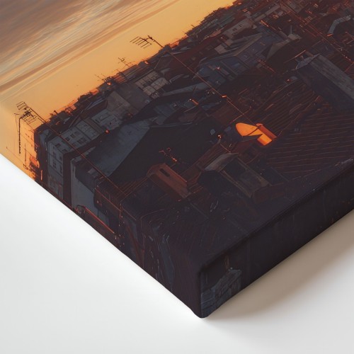 Obraz na płótnie canvas Panorama miasta realistyczny
