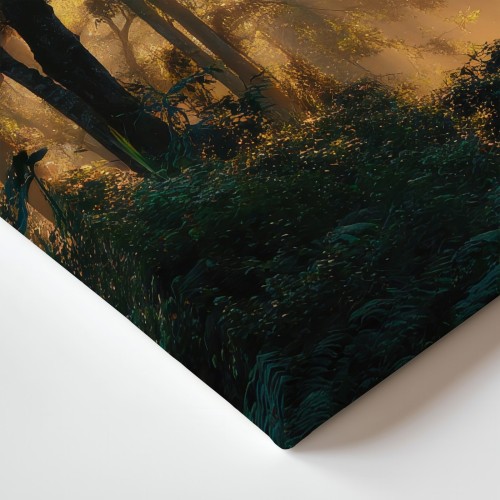Obraz na płótnie canvas Poranny las realistyczny