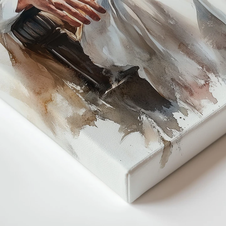 Obraz na płótnie canvas Chrystus Król akwarela