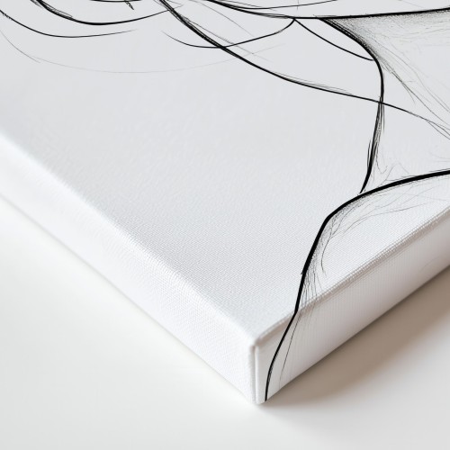 Obraz na płótnie canvas Portret kobiety line-art