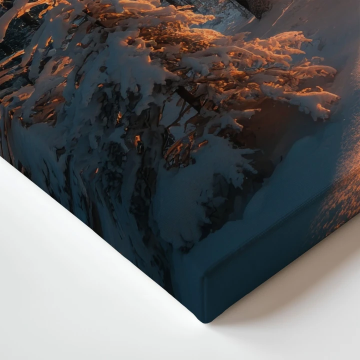 Obraz na płótnie canvas Zimowy las realistyczny