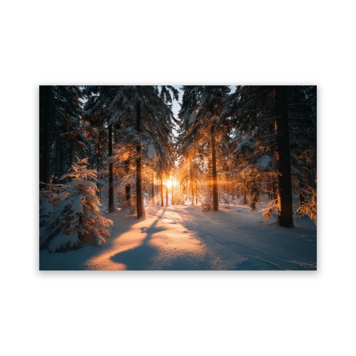 Obraz na płótnie canvas Zimowy las realistyczny