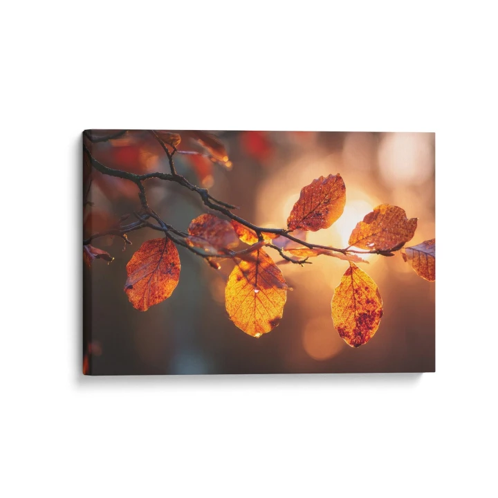 Obraz na płótnie canvas Złote jesienne liście realistyczny