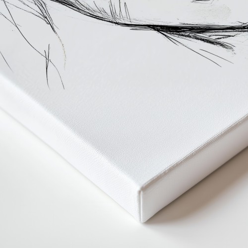 Obraz na płótnie canvas Portret kobiety line-art