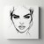 Obraz na płótnie canvas Portret kobiety line-art