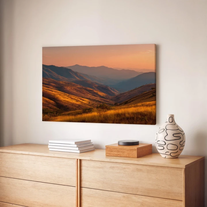 Obraz na płótnie canvas Złote wzgórza realistyczny