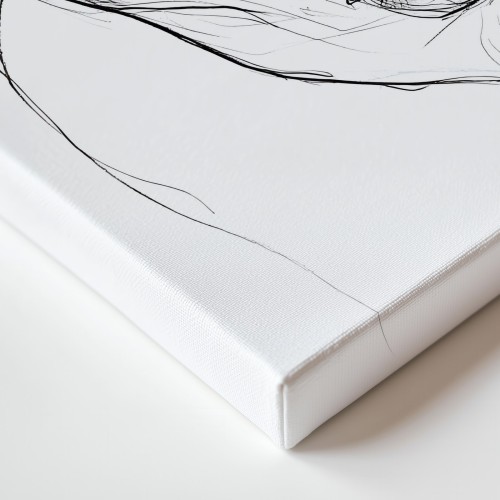Obraz na płótnie canvas Portret kobiety line-art