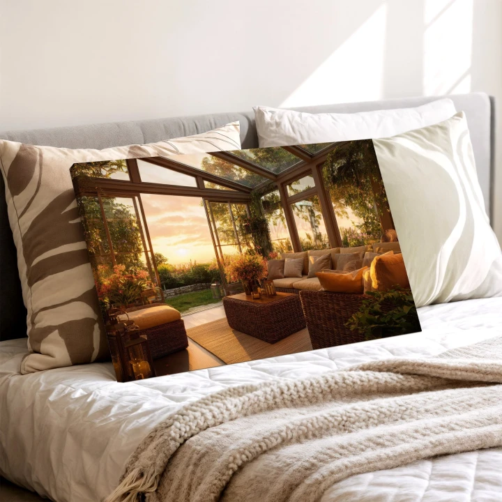Obraz na płótnie canvas Zimowy ogród realistyczny