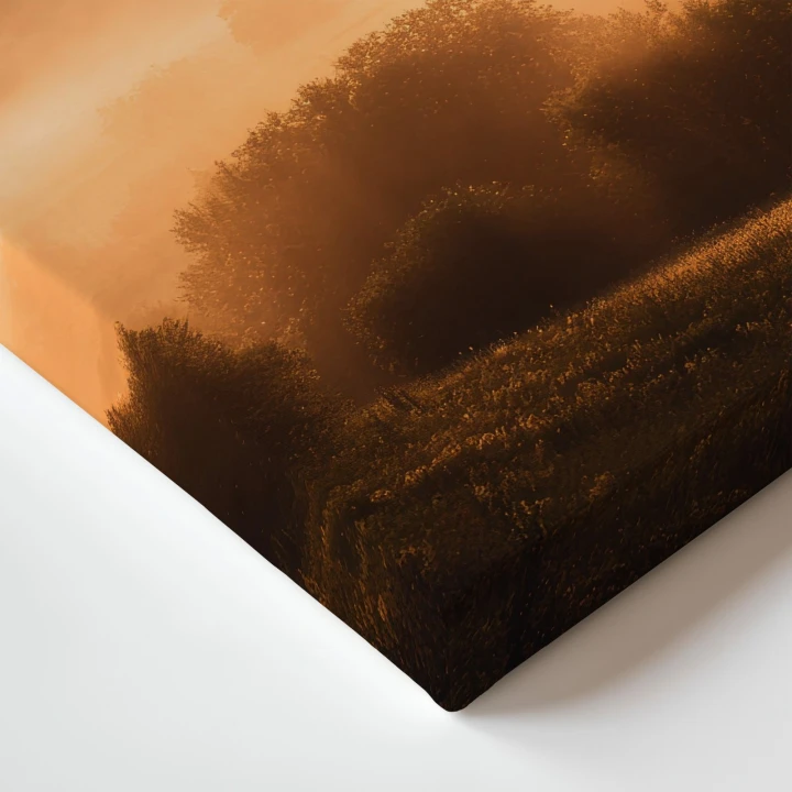 Obraz na płótnie canvas Ruiny zamku o świcie realistyczny