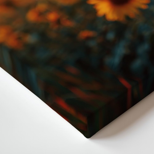 Obraz na płótnie canvas Pole słoneczników realistyczny