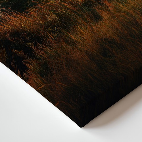 Obraz na płótnie canvas Stodoła o zachodzie realistyczny