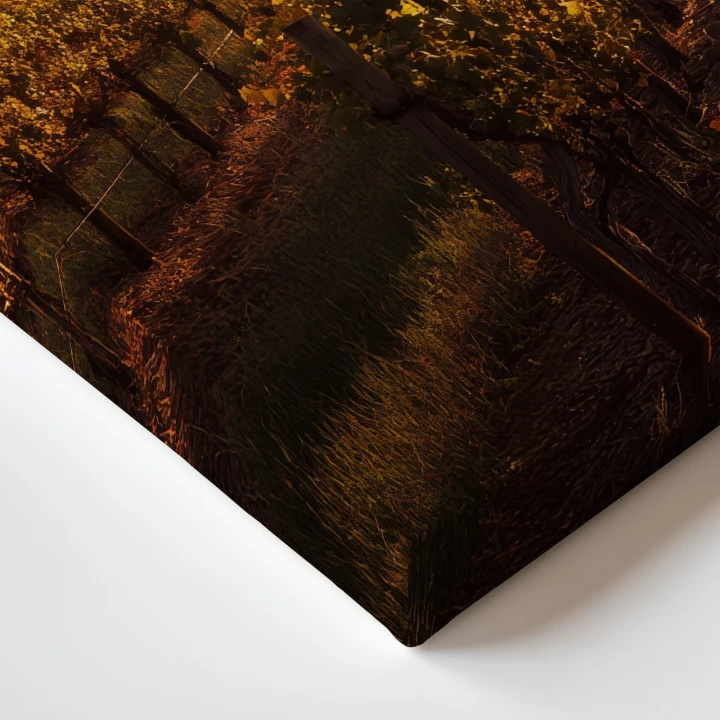 Obraz na płótnie canvas Winnica o zachodzie realistyczny