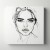 Obraz na płótnie canvas Kobieca twarz line-art