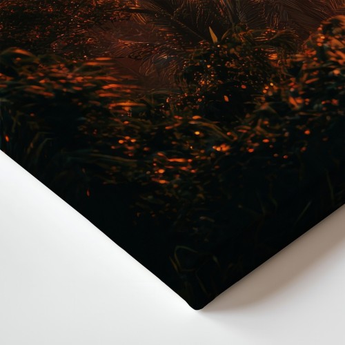 Obraz na płótnie canvas Palmy zachód słońca realistyczny