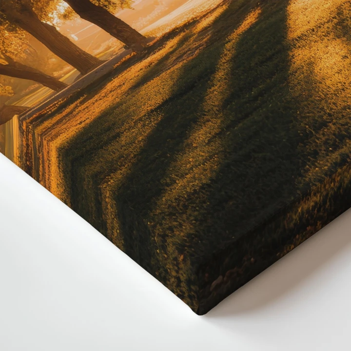Obraz na płótnie canvas Złota godzina w parku realistyczny