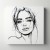 Obraz na płótnie canvas Portret kobiety line-art