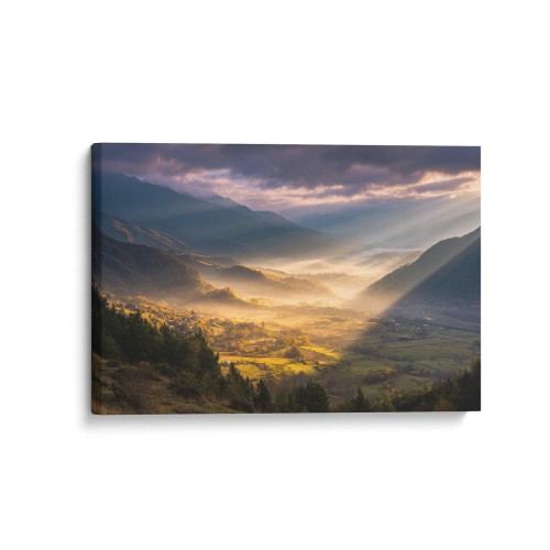 Obraz na płótnie canvas Górska dolina realistyczny