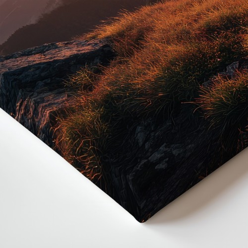 Obraz na płótnie canvas Grzbiet o świcie realistyczny