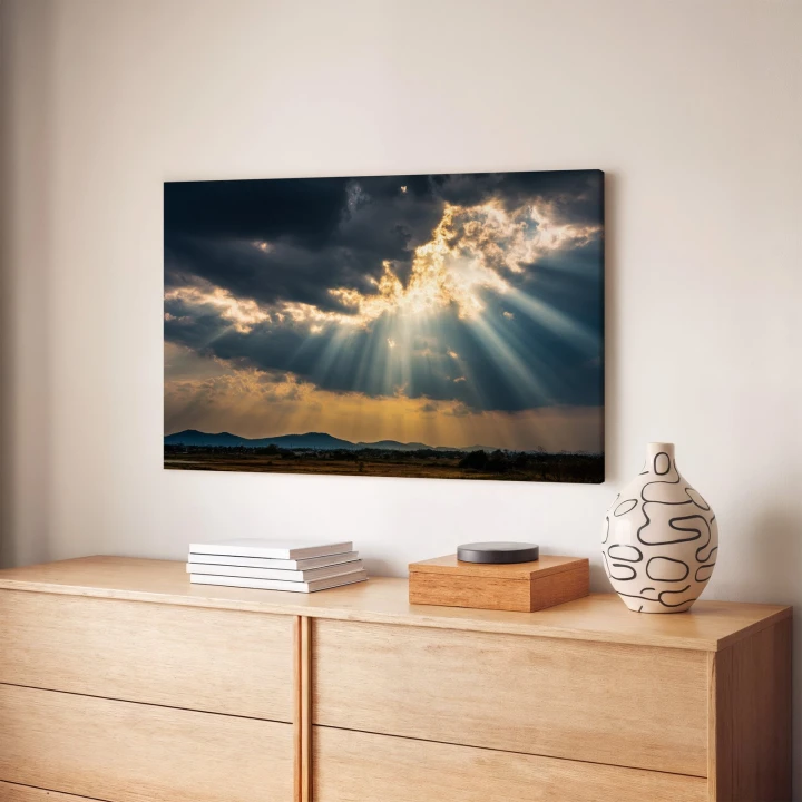 Obraz na płótnie canvas Promienie słońca realistyczny