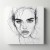Obraz na płótnie canvas Portret kobiety line-art