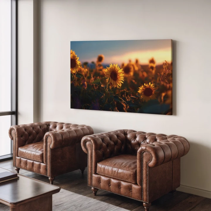 Obraz na płótnie canvas Słonecznik zachodu realistyczny