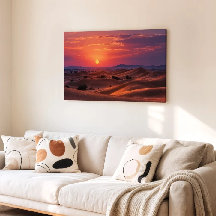 Obraz na płótnie canvas Wydmy pustyni realistyczny