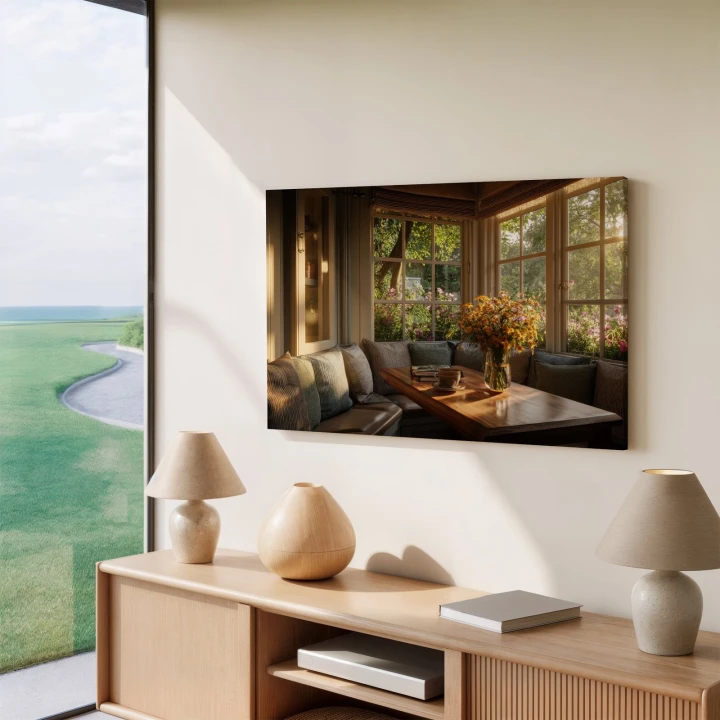 Obraz na płótnie canvas Bukiet przy oknie realistyczny