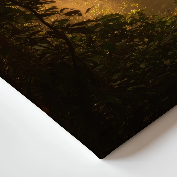 Obraz na płótnie canvas Złote promienie realistyczny