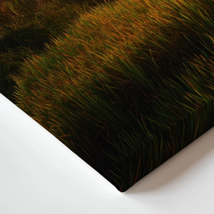 Obraz na płótnie canvas Złote tarasy ryżowe realistyczny
