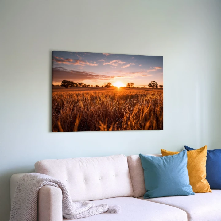 Obraz na płótnie canvas Złote kłosy realistyczny