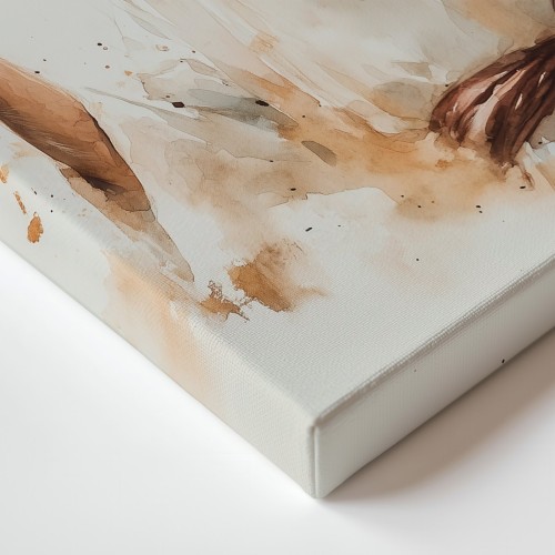 Obraz na płótnie canvas Mężczyzna modlący się akwarela