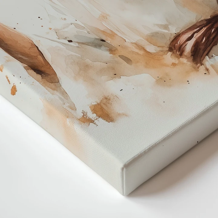 Obraz na płótnie canvas Mężczyzna modlący się akwarela