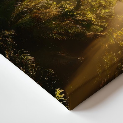Obraz na płótnie canvas Leśny strumień realistyczny