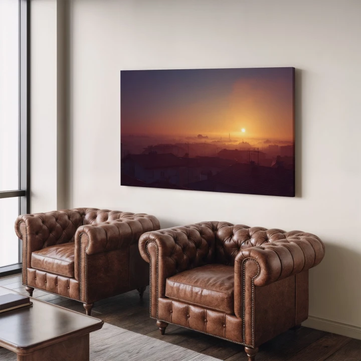 Obraz na płótnie canvas Panorama miasta realistyczny
