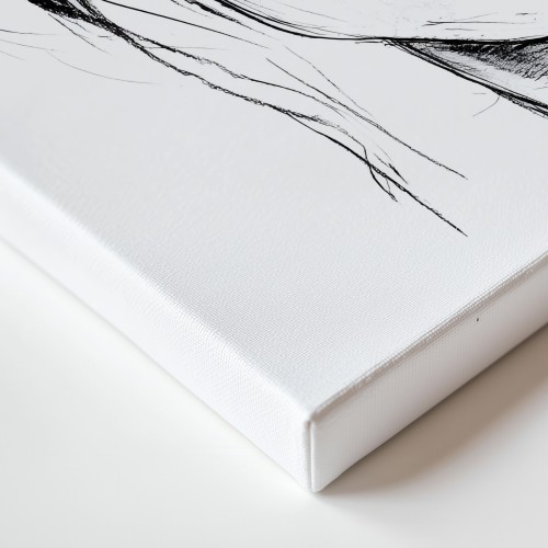 Obraz na płótnie canvas Portret kobiety line-art