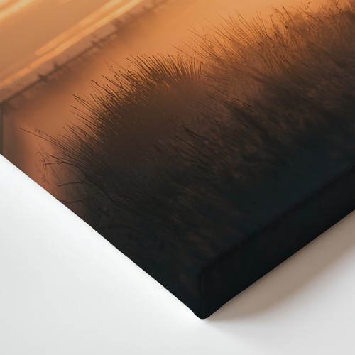 Obraz na płótnie canvas Jeleń we mgle realistyczny