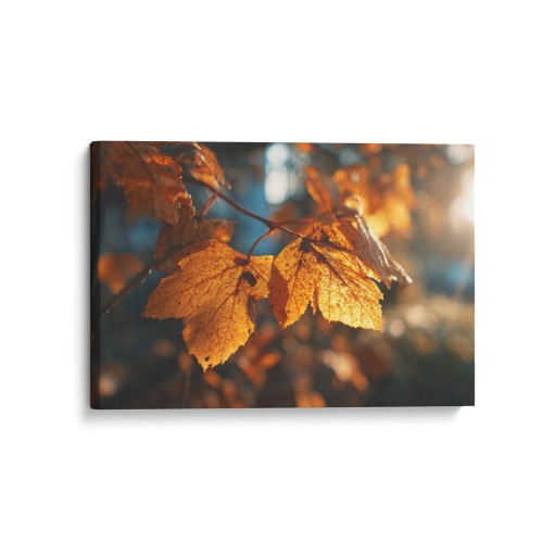 Obraz na płótnie canvas Złote liście jesieni realistyczny