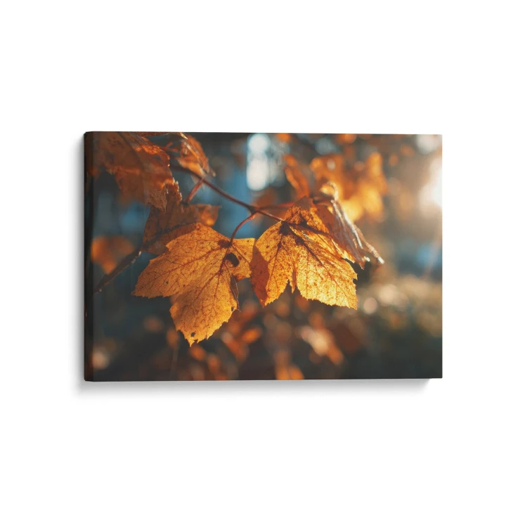 Obraz na płótnie canvas Złote liście jesieni realistyczny