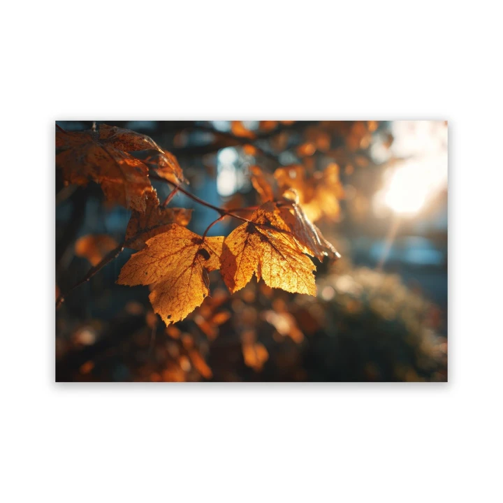 Obraz na płótnie canvas Złote liście jesieni realistyczny