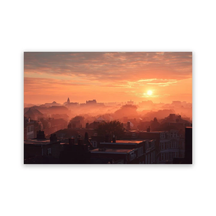 Obraz na płótnie canvas Złota panorama miasta realistyczny