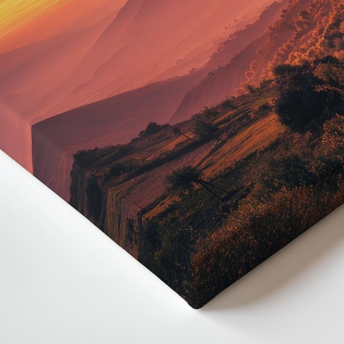 Obraz na płótnie canvas Górska wioska realistyczny