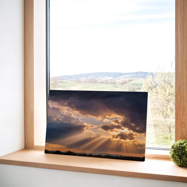 Obraz na płótnie canvas Zachód słońca realistyczny